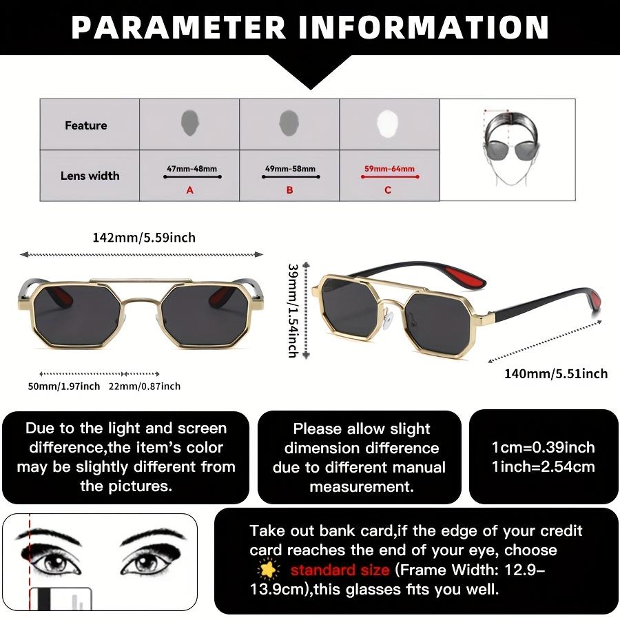 Vintage Punk Style Square Sunglasses for Men Steampunk Metal Frame Cool Decoration Hinge Glasses