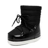 European Waterproof and Non-slip Space Boots 2025 Winter New Short Tube Thickened Warm Cotton Shoes Big Northeast Snow Boots Women