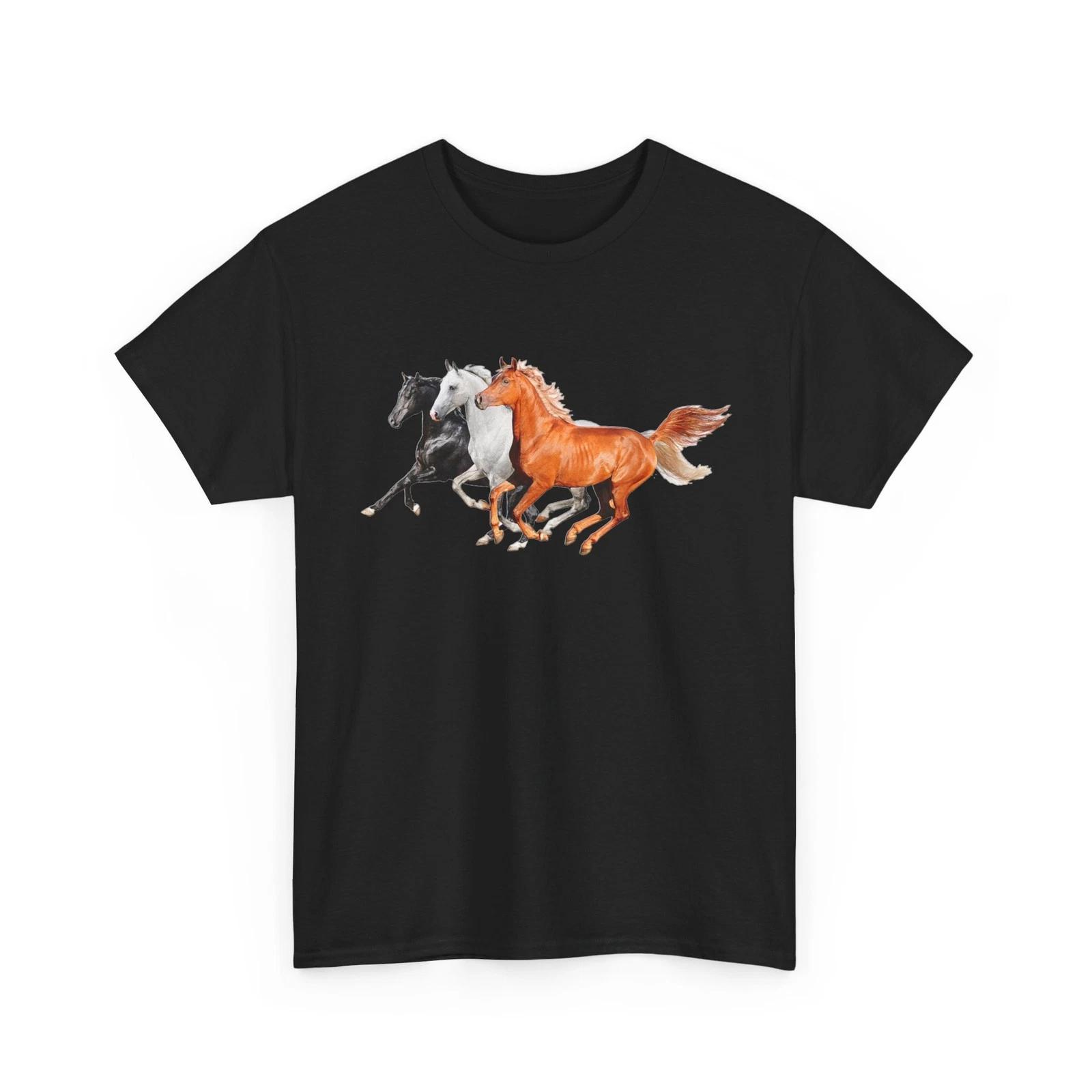 Horses Shirt, Horseback Riding Equestrian Lovers Horse Rider Shirt M