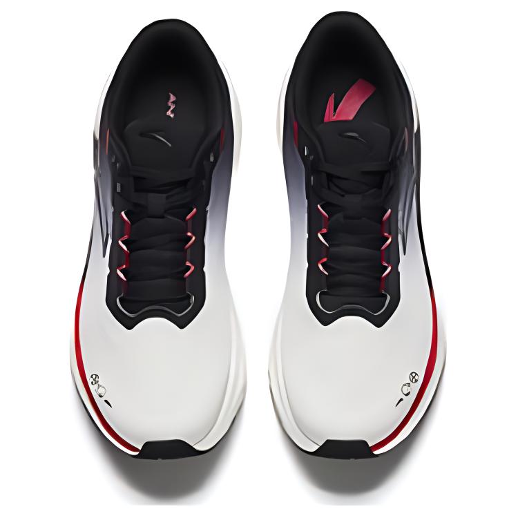 New Anta Cushioned Slip Resistant Low Top Casual Running Shoes Men's White Black 112445504-4