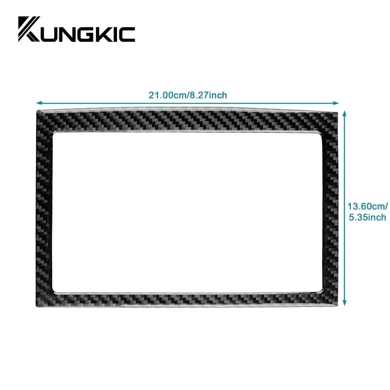 Car Central Control Screen Real Soft Carbon Fiber Sticker for KIA Sportage 2017 2018 LHD RHD Interior Trim Accessories