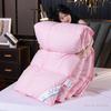 White Goose Down Duvet, Warm Winter Duvet Insert Quilted Bed Comforter, King, Queen, Full, Twin Size, Kid Bed, Patchwork Blanket