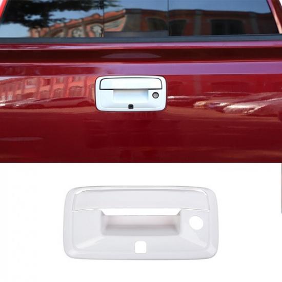 Rear Tailgate Handle COVER w/Cam Hole For Chevy Silverado/Colorado/GMC 14+ White
