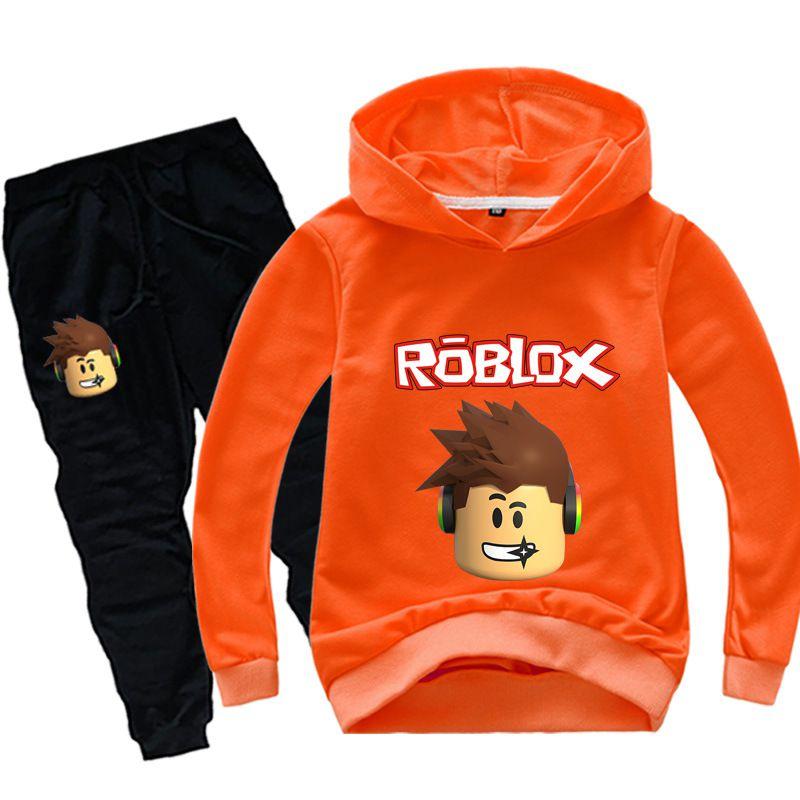 Roblox Children Hoodie Set With Printed Long Sleeve Hoodie And Comfortable Pants