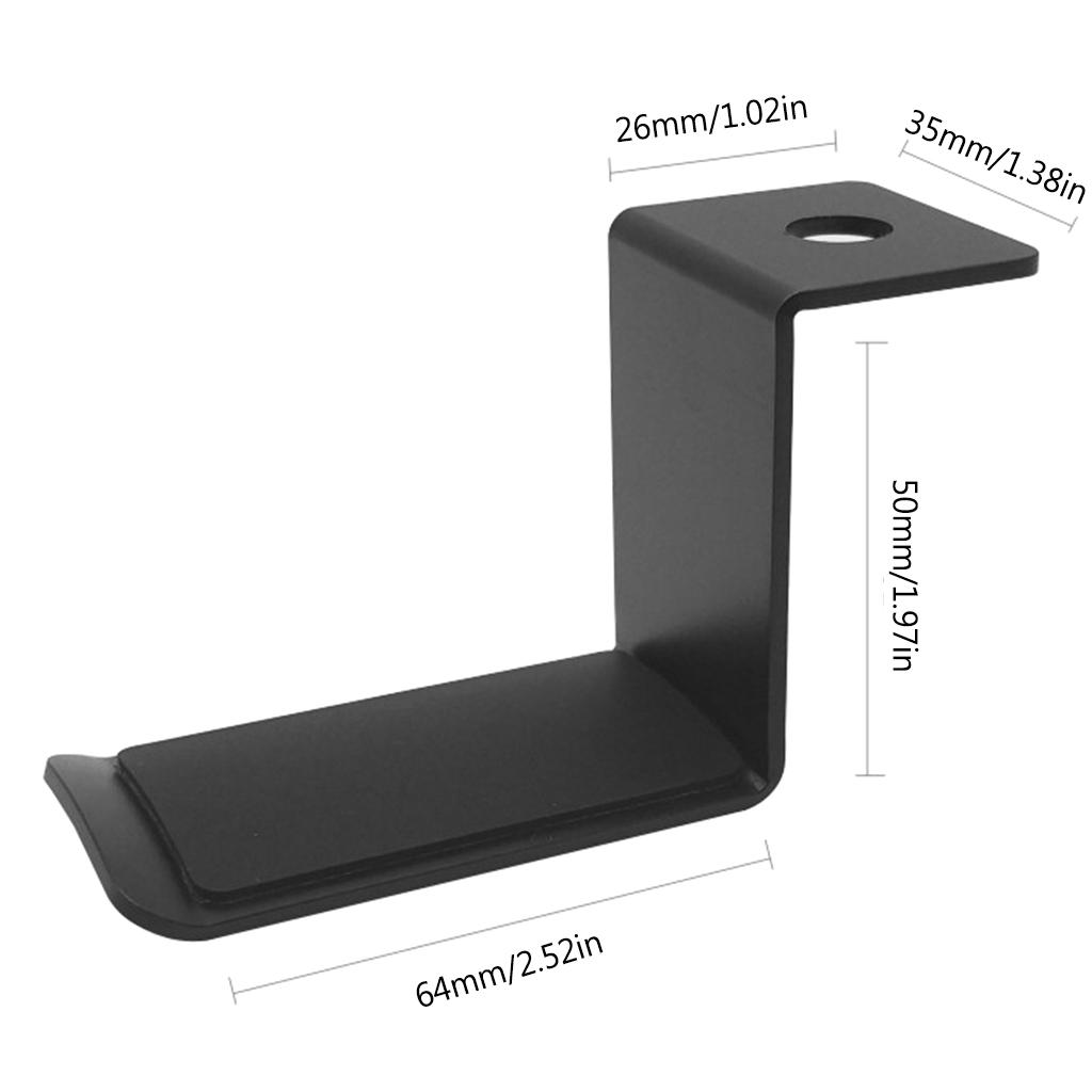 Durable Headset Mount Self-Adhesive Solid Supporting Bars Safe & Stable Hanger for Most Headphone Sizes Sturdy Material