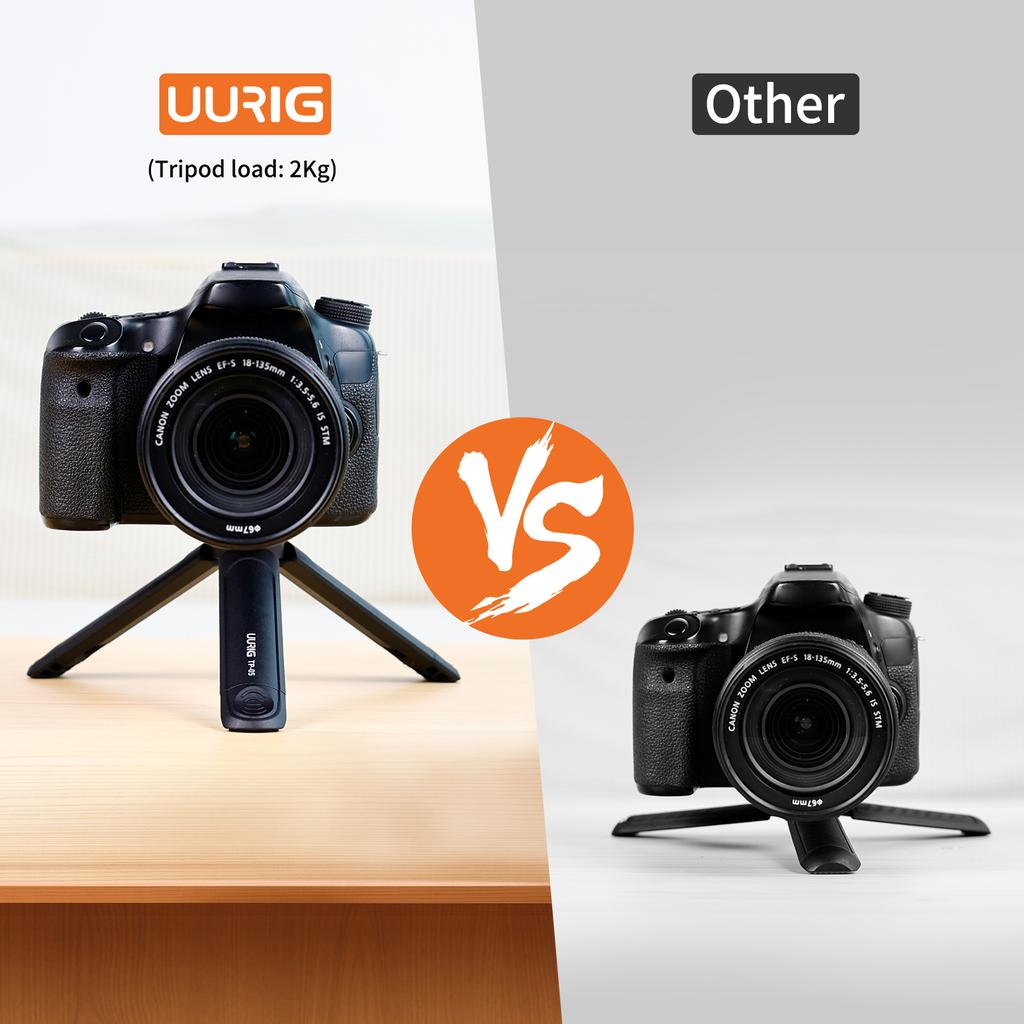 UURIG Extendable Table Tripod Adjustable Height with 1 4 Screw