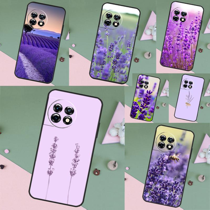 Lavender Purple Flowers Case For OnePlus Nord CE 5 2 3 4 Lite N30 N20 OnePlus 15 13 12 11 9 10 Pro 10T 13R 15R Cover