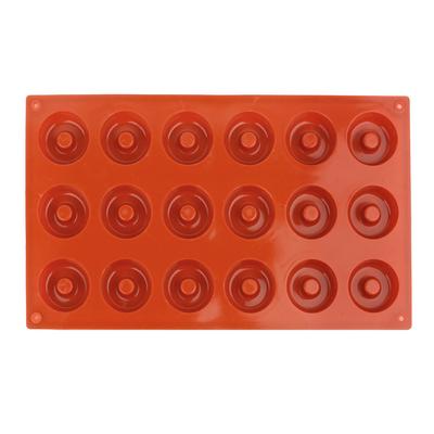 18-Cavity Doughnut Mould Non Stick Donut Baking Mold Silicone Molds for Chocolate Handmade Soap