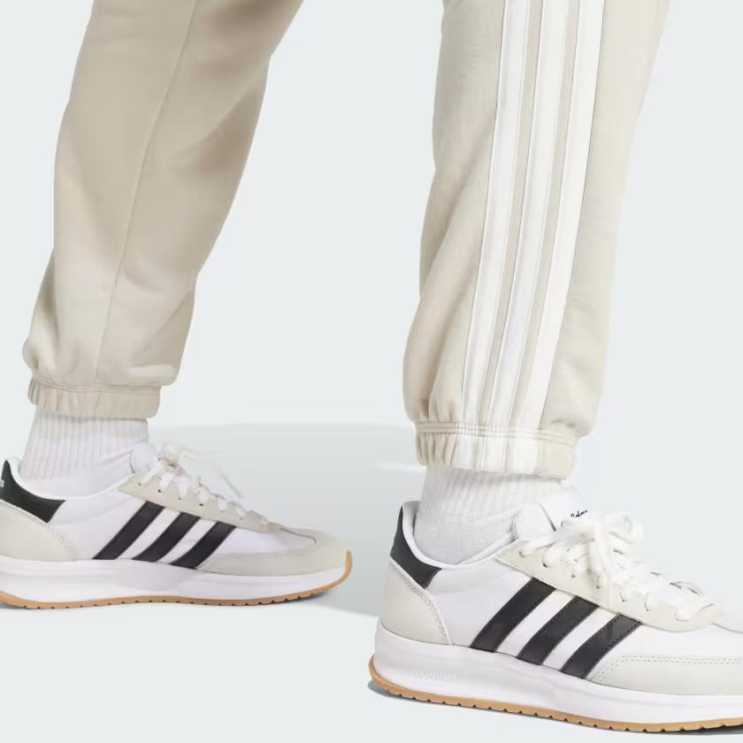 New Adidas ESSENTIALS Knitted Sports Pants Women's Oxidized Aluminum/White JE0049