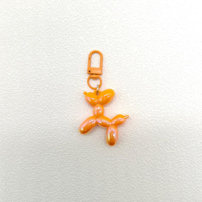 Color-Plated Balloon Dog Acrylic Keychain Pendant