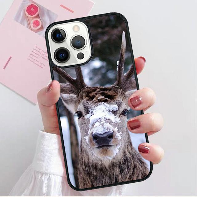 Reindeer Coque Shell For iPhone 17 Air 15 16 14 13 12 Pro Max 11 Pro Max Plus Phone Case Cover