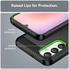 For Samsung Galaxy A24 4G (162.1 x 77.6 x 8.3mm) Anti-scratch Phone Case Carbon Fiber Texture Brushed Surface Protective Back Cover