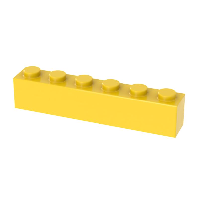 [FunBrick] 10/30/50PCS DIY Bulk Building Blocks 1x6 Dots 40pcs Thick bricks Educational Creative Part classic sets Com