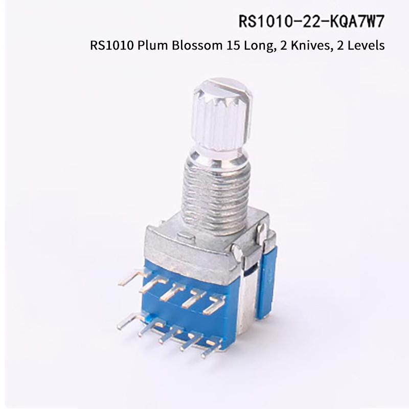 2Pcs Gear Change Switch Diy Accessories 1 Pole 2/3/4/5/6 Position 2 Pole 2/3/4 Position Rs1010 Band Switch Rotary Switch