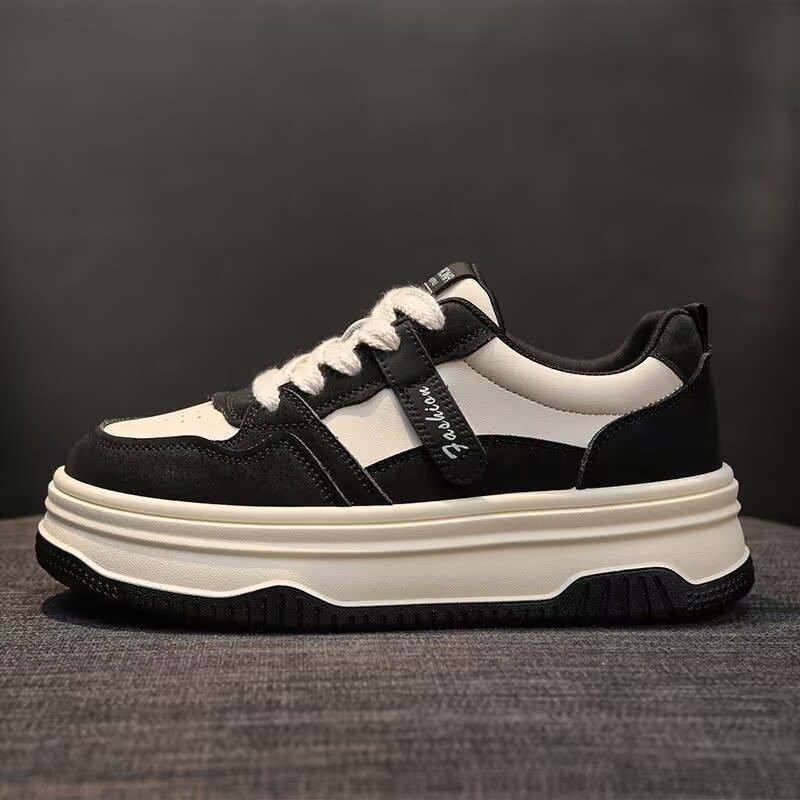 Melad thick baseplate shoes women's 2025 new spring and autumn breathable versatile shoes women's shoes heightening casual sports shoes