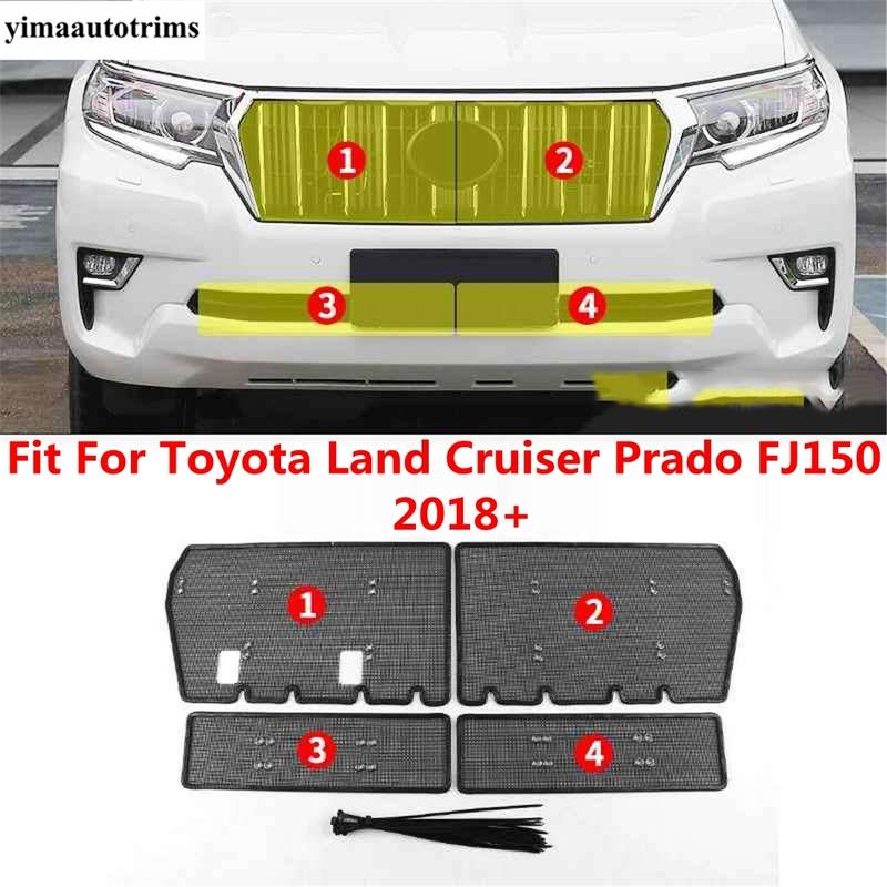 Car Front Grille ert ect Screening Mesh Net Protective Kit Accessories Fit For Toyota Land Cruiser Prado FJ150 2018 -