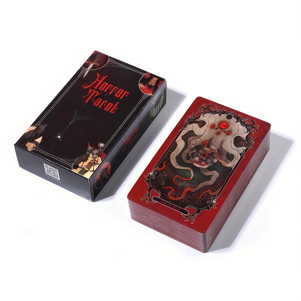 Horror Tarot Cards English  Fun Deck Table Divination Fate Board Games, Gaming Gift