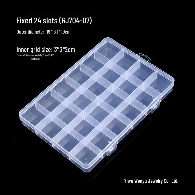 Aufbewahrungsbox für Nagelkunst & Schmuck mit 28, 24 & 10 Fächern - Perfekt für künstliche Nägel zum Aufdrücken und Werkzeuge