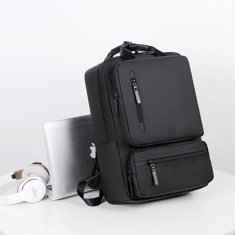 TS JYL laptop bag,Leather Backpack Men Laptop Bag 16 Inch Multi-Layer Business School Bag