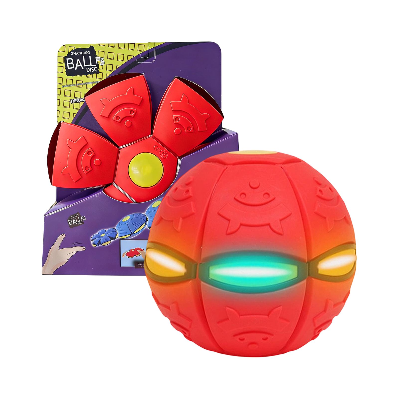 

Flexible Bounce Ball with Six Light Modes 25cm Diameter Soft Rubber Material Durable Design Suitable for Indoor Outdoor Play and Sensory Activities One Size червоний