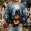 Men's Halloween Long Sleeve Neck Casual Comfortable T-Shirt