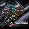 2 Piezas Posavasos para Coche Insignia de Coche de Silicona Alfombrillas Antideslizantes para Taza de Agua Para K5 K2 Rio Optima Sportage Ceed Soul Picanto Venga