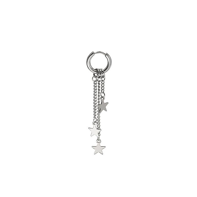 New Simple Retro Metal Earrings Tassel Star Cross Astronaut Earrings Earclips Ear Accessories Women