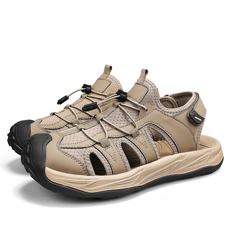Fashion Men's Breathable Shoes Fashion Men's Casual Sandals Outdoor Non Slip Beach Sandals Men Walking Shoes All-match Luxury Sandals