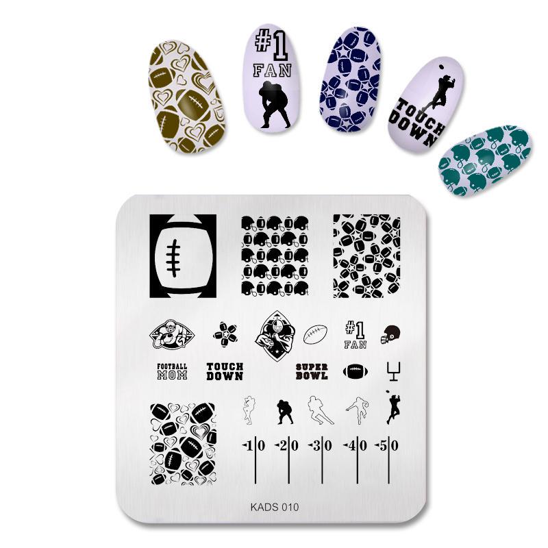 kads Nail Stamping Plates Nail Art Printer Template Stamp Nails Accessories Manicure Design Nail Art Tools Manicure Stamp