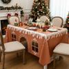 Christmas Gingerbread Playhouse Wateproof Tablecloth Washable House Table Cover Decor for Kids Table Tent Indoor & Outdoor