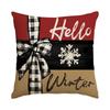 1/4Pcs Vintage Christmas Pillowcases, Christmas Tree, Christmas Elf Reindeer Design Cushion Covers, Winter Holiday Home Decor