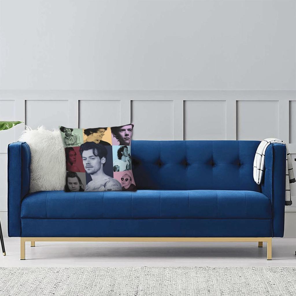 Harrys Styles Eras Tour Pillowcase Soft Polyester Cushion Cover Gift Pillow Case Cover Home Square 40*40Cm