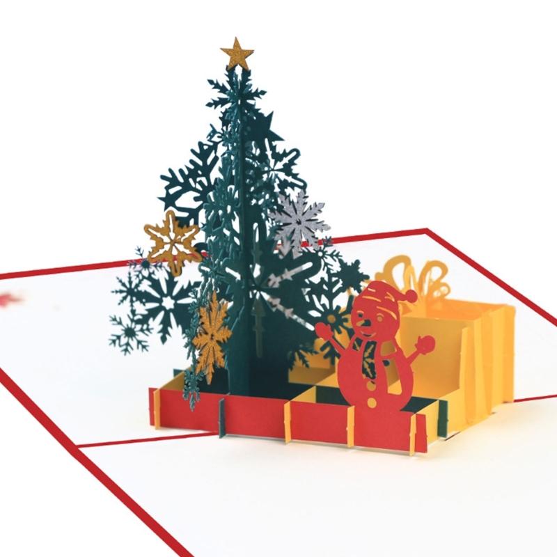 Anniversary Gifts Postcard 3D Pop Up Santa Cards for Memorable Greetings and Invitations