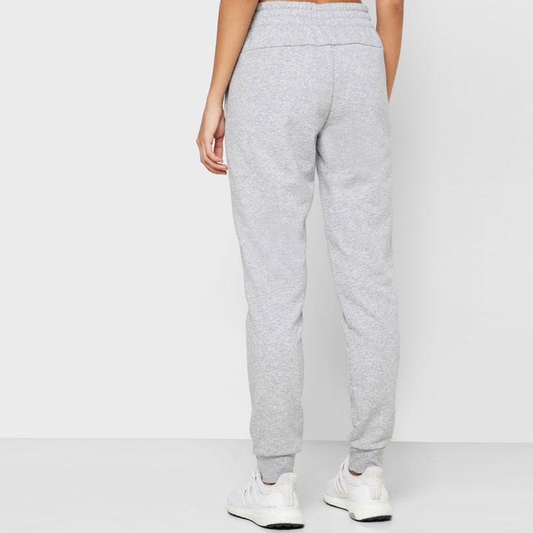 Adidas Sports Drawstring Joggers Women Bottoms Medium-Heather-Grey DU0701