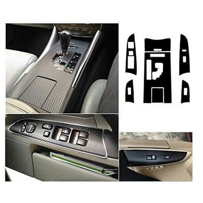 1Set 3D Carbon Fiber Look Gear Shift Box Panel Trim Cover For LEXUS 300 350 New