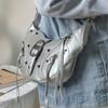New Style Handheld Rivet Single Shoulder Crossbody Bag for Women Fashionable Trendy Large Capacity Stylish Versatile Crossbody Bag