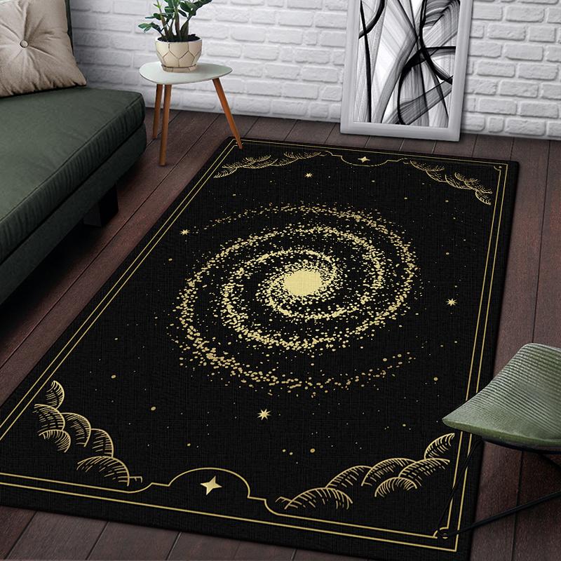 Scale of Justice Magic Astrology Esoteric Pattern Decorative Square Rug Modern Living Room Floor Matte Bedroom Carpet Poster Mat