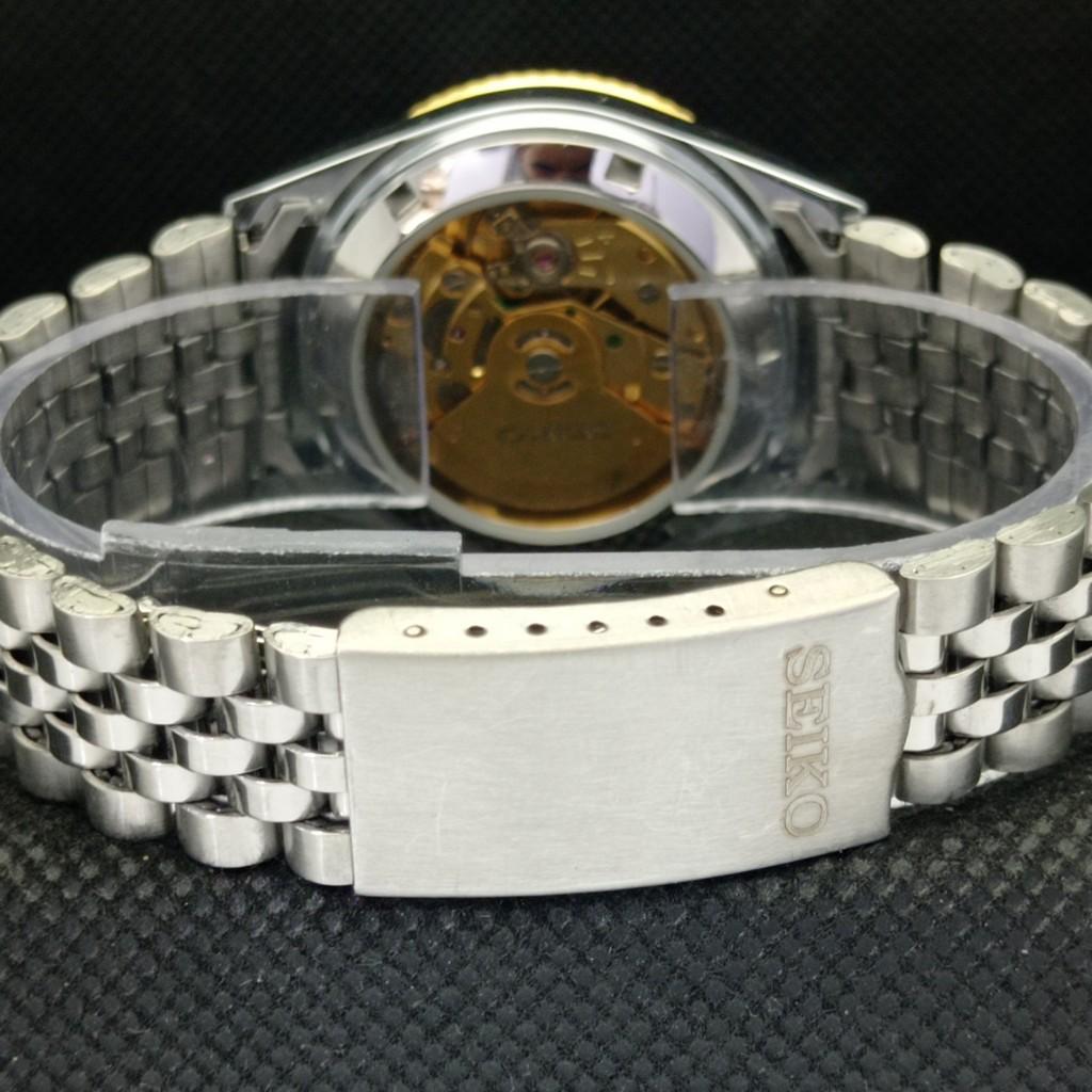 BRUKT SEIKO 5 AUTOMATISK JAPAN HERRE KLOKKE SJELDEN GYLDEN URVERK 575a-a304886-9 SKU575a-a304886
