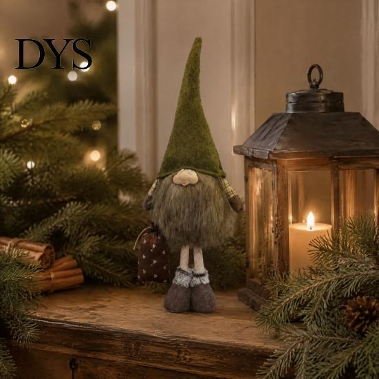 Durable Resin Craft Gifts Vintage Farmhouse Gnome Figurine, Dangle Leg Statue Rustic Tabletop Desktop Display Figurines Ornament for Fall Thanksgiving