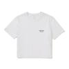 SNOWPEAK Cotton Women's Crop Short Sleeve T-shirt White (S25MWFTS65)