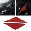 Red Carbon  A-pillar Triangular Sticker Trim  Cover For Tesla Model 3 -24