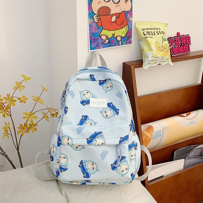 New backpack girl primary and secondary school schoolbag campus cartoon cute large capacity casual super light backpack