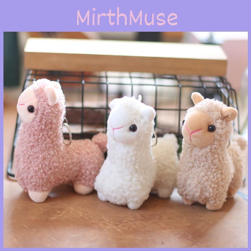 Cute And Lovely Alpaca Plush Keychain Stuffed With Soft Pp Cotton In Various Colors