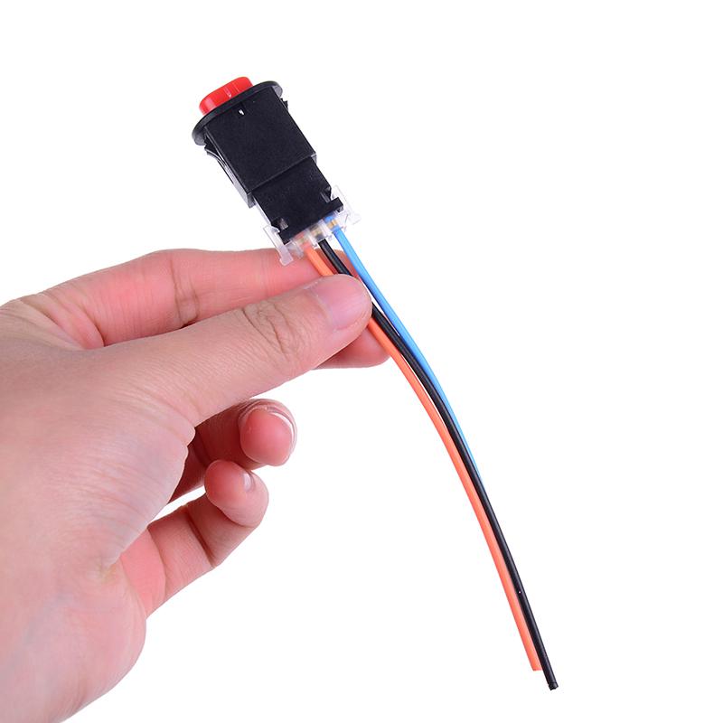 2X Motorkerékpár Vészvillogó Kapcsoló Figyelmeztető Villogó Vészjelző 3 Vezetékkel