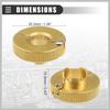 Universal 3/8 Oil Fuel Line Disconnect Tool, Transmissions Radiators Oil Cooler Lines Disconnect Tool, 3/8 Inch, Aluminium, 22930, Gold Tone