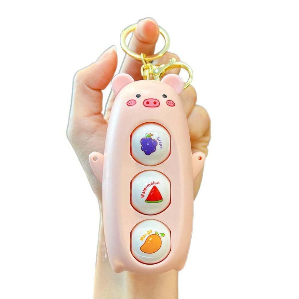 Panda Deer Pig Face Makeup Toy Keychain Plastics Press Face Changing Toy  Kids Playing Supplies