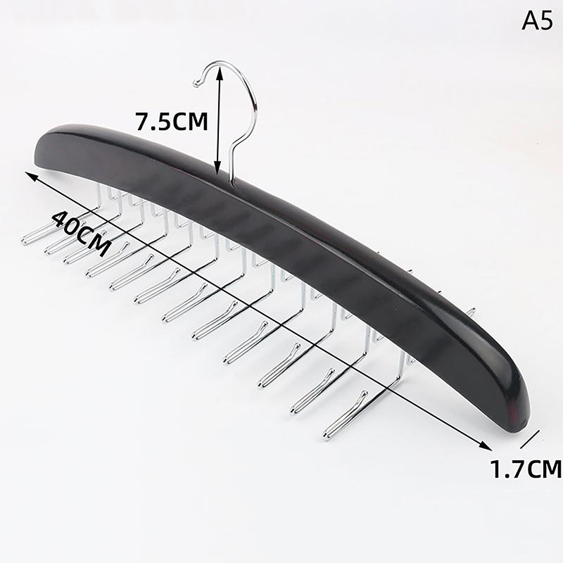 Вешалка для галстуков, 24 крючка, деревянный органайзер для галстуков, вешалка для верхней одежды, органайзер для ремней для шкафа, с улучшенным вращением на 360 градусов, ремни