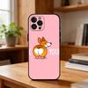 C-Cute Corgi Phone Case For iPhone17 16 15 14 13 12 11 Pro Max Plus,5G Soft Black Case