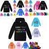Boys Girls Kids Hoodies Game Pattern Hoody Coat Tops 314yrs Age