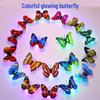 Self-Adhesive 3D Luminous Butterfly Wall Sticker - Night Light & Decorative Simulation Toy